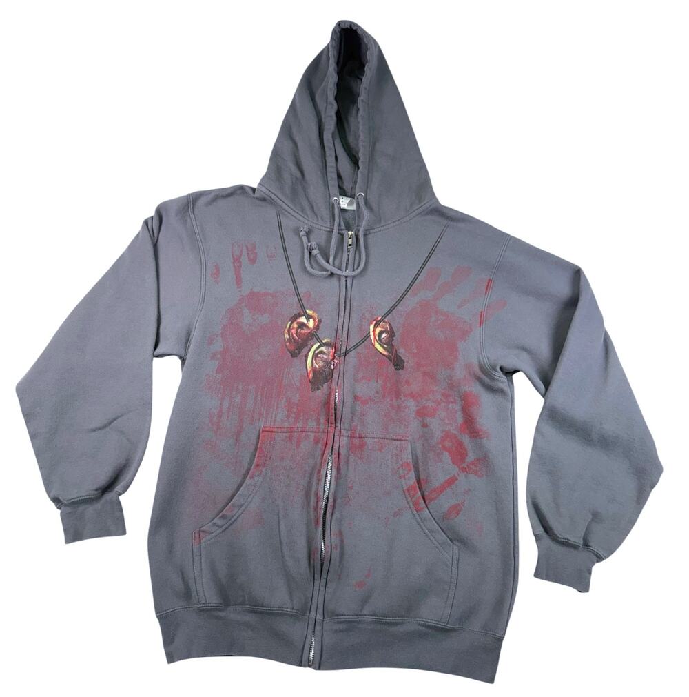 The Walking Dead Hoodie Men's MEDIUM Daryl Dixon Ears Full Zip RARE 2013